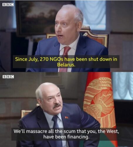 Лукашенко за BBC